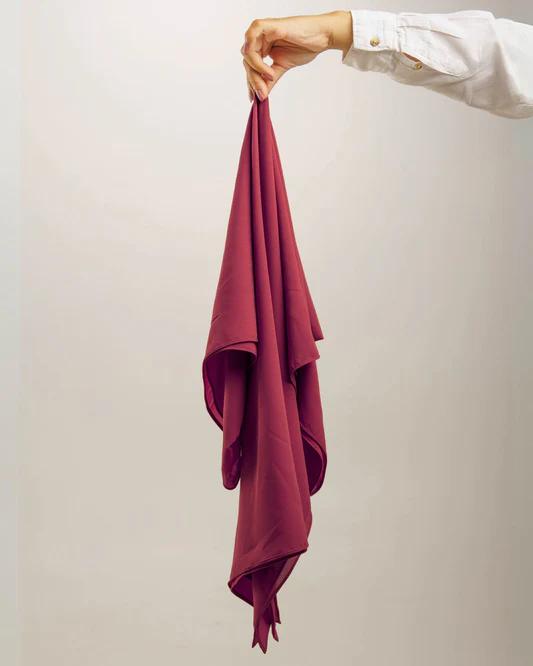Maroon Lawn Hijab