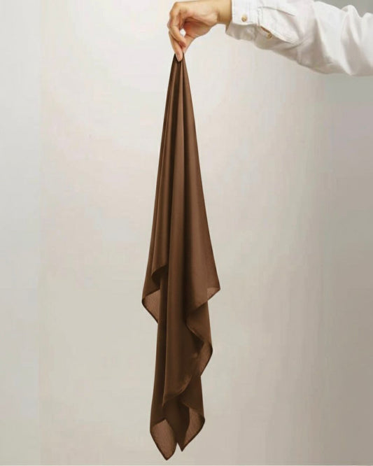 Brown Silk Hijab