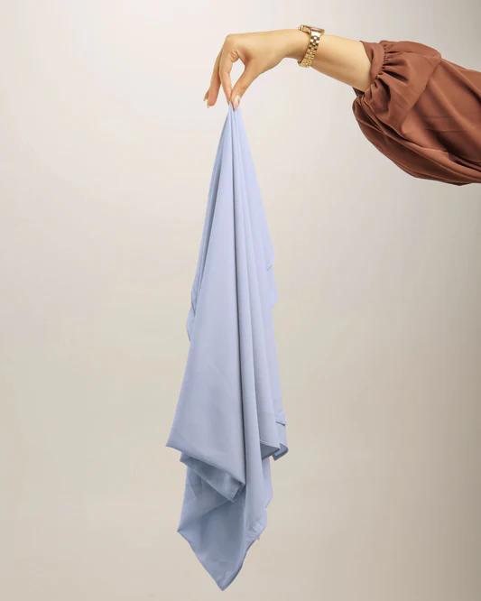 Ice Blue Georgette Hijab