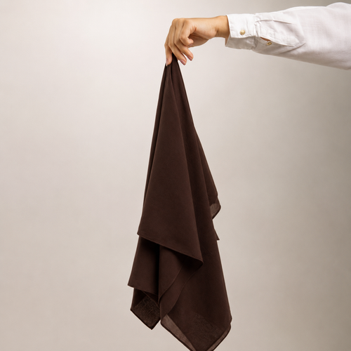 Radiant dark Brown Georgette Hijab