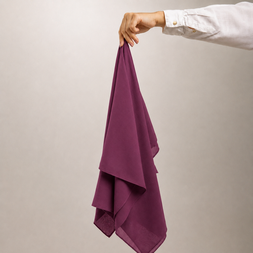 Radiant Raw Pink Georgette Hijab