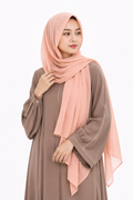 Soft Peach Lawn Hijab