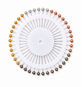 Metallic Wheel Hijab Pins