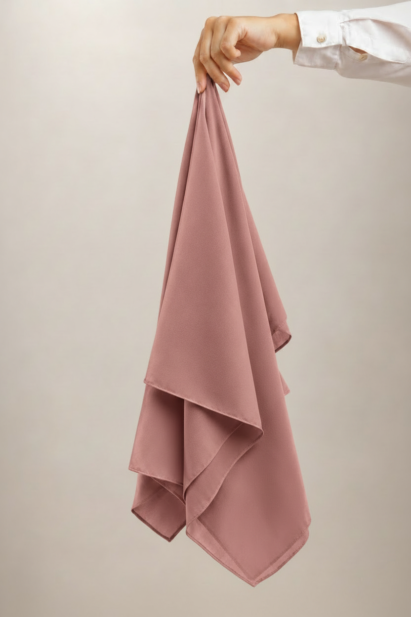 Radiant Pink Georgette Hijab