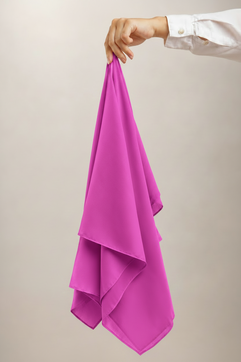 Radiant Baby Pink Georgette Hijab