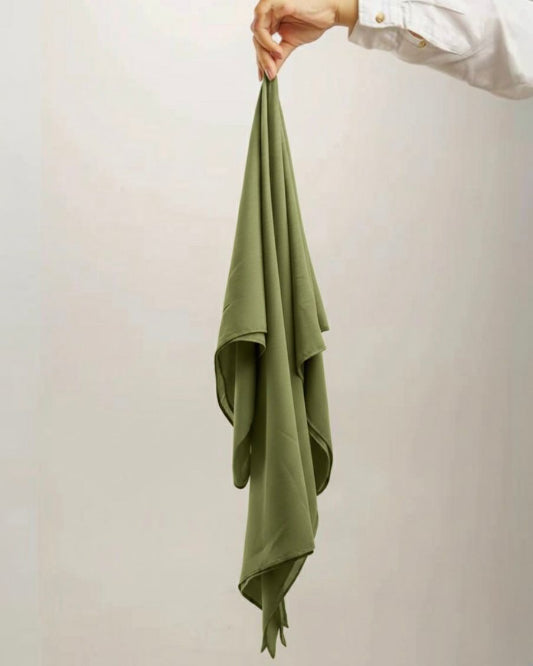 Green Silk Hijab