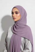 Graceful Lilac Georgette Hijab