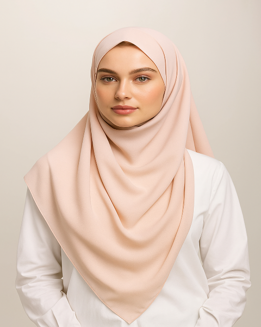Beige Lawn Hijab