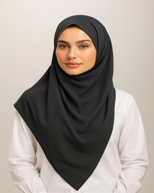 Black Lawn Hijab