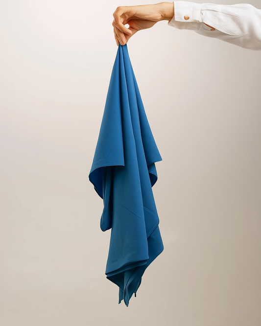 Blue Georgette Hijab