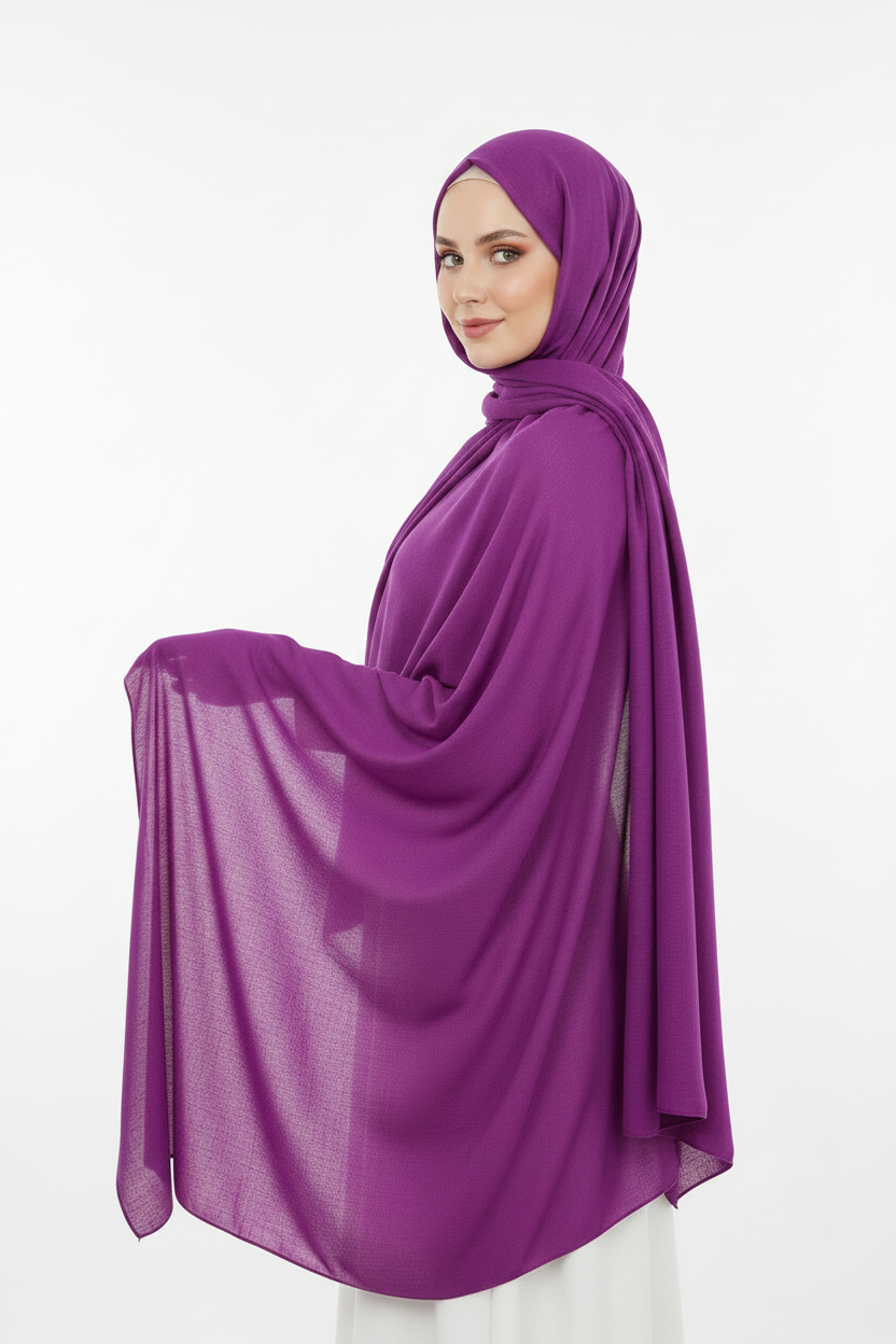 Purple Lawn Hijab