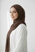 Choco Brown Lawn Hijab by HIJAB BY AYRA