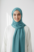 Teal Blue Lawn Hijab by HIJAB BY AYRA