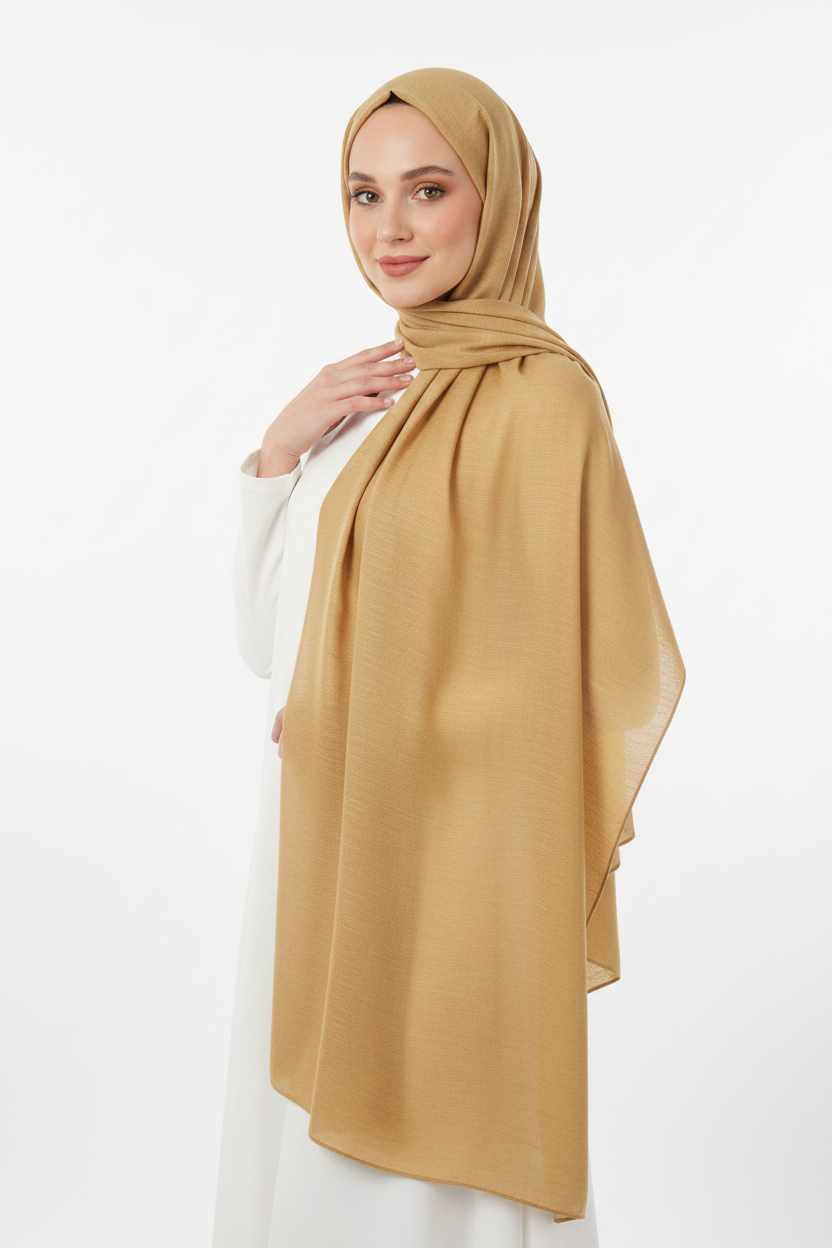 Beigy Skin Lawn Hijab
